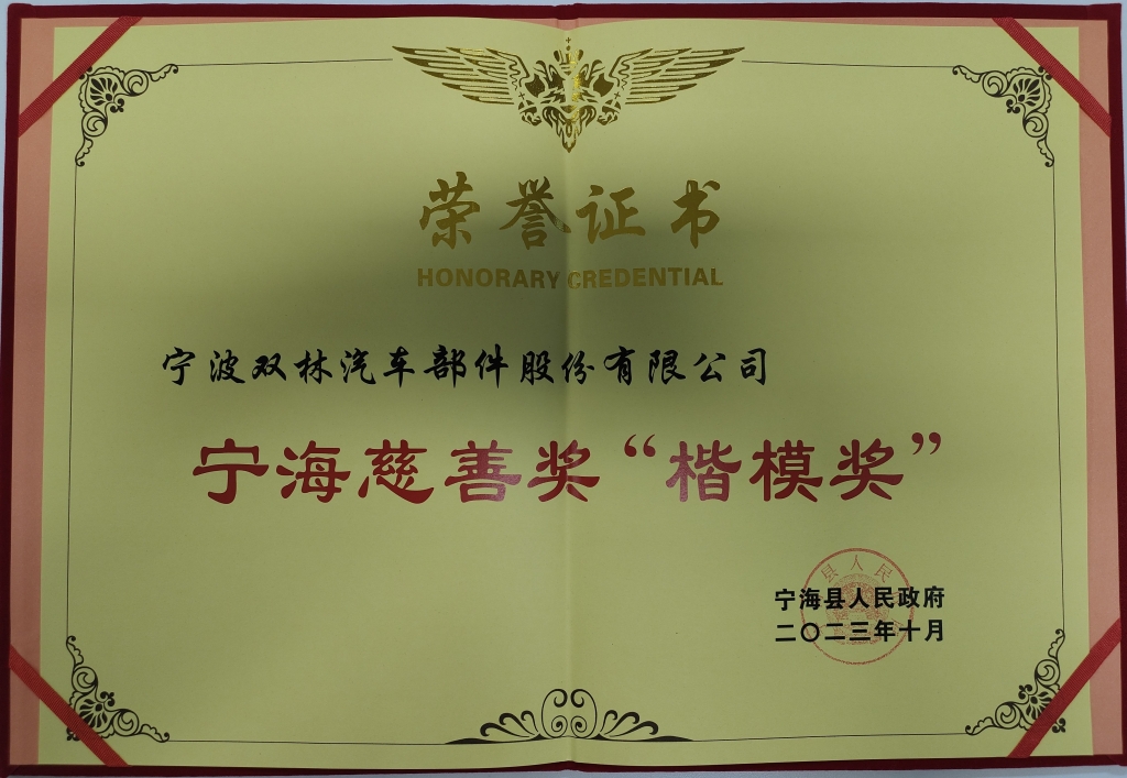 星空在线手机版(大中国区)荣获首批宁海慈善奖“楷模奖”